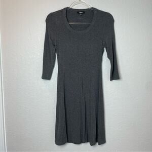 PREMISE DRESSES Dark Charcoal Heathered Gray Dress Size XS
